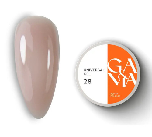Universal gel GaMa Universal gel liquid No. 28, nude, 30 ml