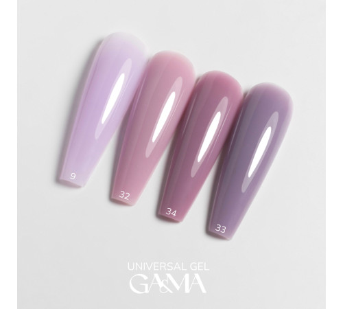 GaMa Universal gel liquid No. 33, smoky lavender, 15 ml