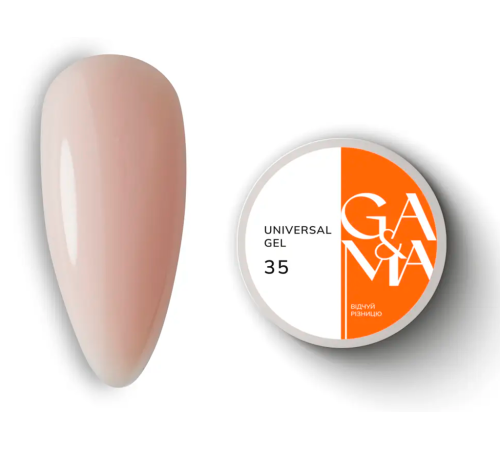 Universal gel GaMa Universal gel liquid No. 35, pastel peach, 15 ml