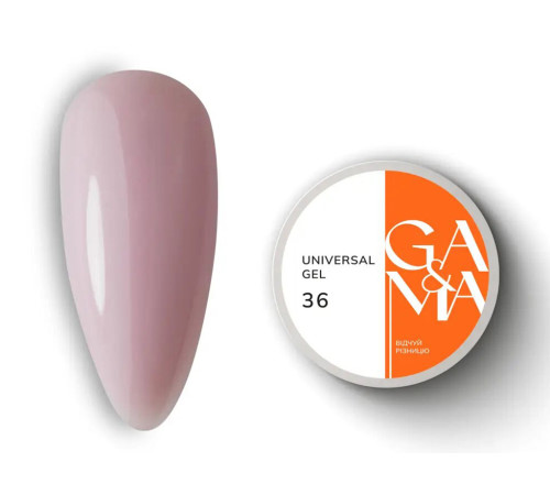 Universal gel GaMa Universal gel liquid No. 36, nude pink, 30 ml