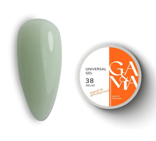 Universal gel GaMa Universal gel liquid No. 38 Relax, mint-milk, 30 ml