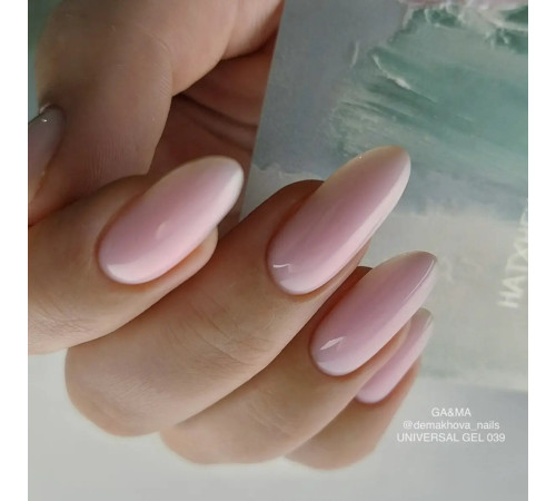 Universal gel GaMa Universal gel liquid #39 Cozy, marshmallow pink, 15 ml