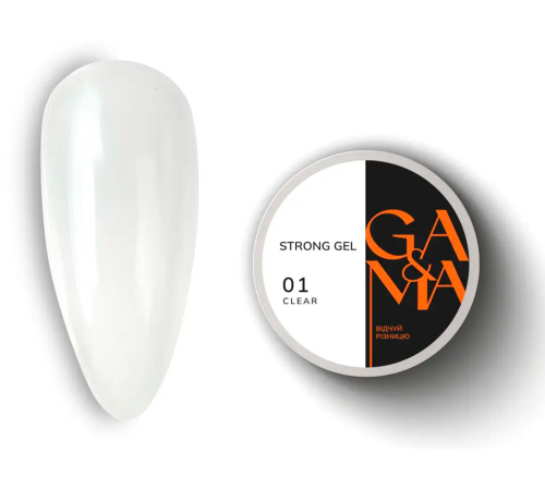 Гель форель GaMa Strong Gel Clear №01 прозрачный, 30 мл