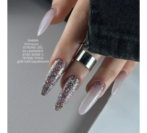 Гель стронг GaMa Strong Gel Lavender №04 лавандовий, 30 мл