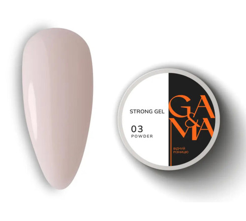 Гель форель GaMa Strong Gel Powder №03 пудровый, 30 мл