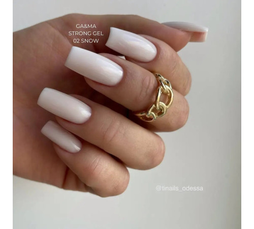 Гель форель GaMa Strong Gel Snow №02 снежный, 30 мл