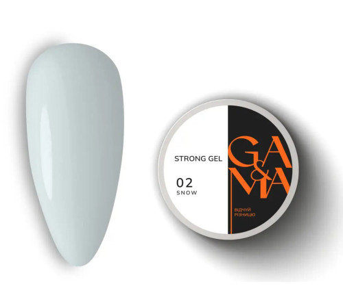Гель форель GaMa Strong Gel Snow №02 снежный, 30 мл