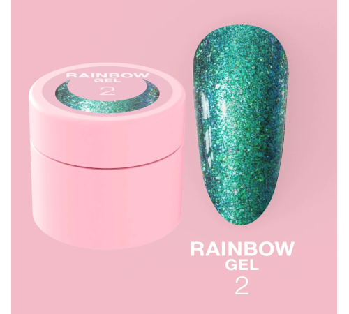 Гель-глітер Luna Rainbow Gel №2, 5 мл