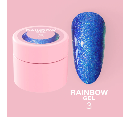 Gel-glitter Luna Rainbow Gel No. 3, 5 ml
