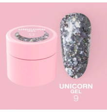 Гель-глитер Luna Unicorn Gel №9, 5 мл