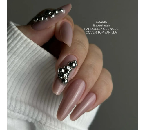 Гель-желе GaMa Hard Jelly gel Nude, нюд, 15 мл