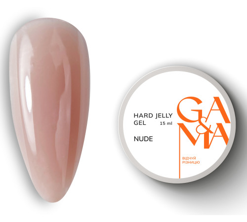 GaMa Hard Jelly gel Nude, nude, 30 ml