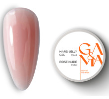 Гель-желе GaMa Hard Jelly gel Rose nude, рожевий нюд, 15 мл