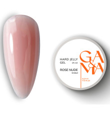 Гель-желе GaMa Hard Jelly gel Rose nude, розовый нюд, 15 мл