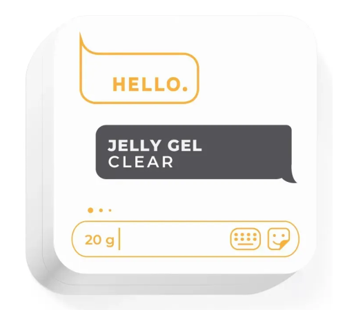 Гель-желе для нігтів HEYLOVE Jelly gel Clear, прозорий, 20 г