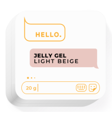 Гель-желе для ногтей HEYLOVE Jelly gel Light Beige, светлый беж, 20 г
