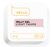 Гель-желе для нігтів HEYLOVE Jelly gel Light Taupe, латте, 20 г