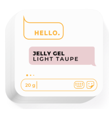 Гель-желе для ногтей HEYLOVE Jelly gel Light Taupe, латте, 20 г
