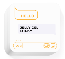 Nail gel HEYLOVE Jelly gel Milky, milky, 20 g