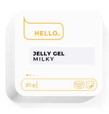 Гель-желе для ногтей HEYLOVE Jelly gel Milky, молочный, 20 г