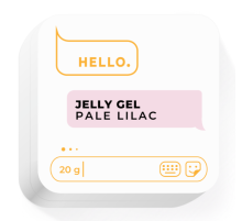 Гель-желе для нігтів HEYLOVE Jelly gel Pale Lilac, cвітлий бузковий, 20 г