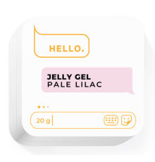 Гель-желе для ногтей HEYLOVE Jelly gel Pale Lilac, светло-сиреневый, 20 г