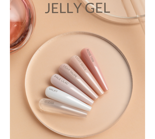 Гель-желе для нігтів HEYLOVE Jelly gel Rose Tan, рожевий нюд, 20 г