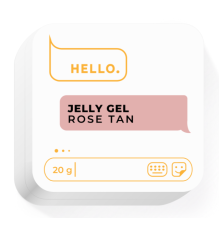 Гель-желе для ногтей HEYLOVE Jelly gel Rose Tan, розовый нюд, 20 г