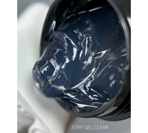 Гель-желе для нігтів Saga STIFF gel Clear, прозорий, 15 мл