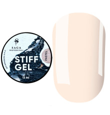 Гель-желе для ногтей Saga STIFF gel №02 Pastel, холодный беж, 15 мл
