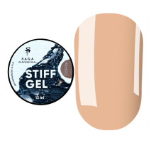 Saga STIFF gel nail polish №05 Coffee, milk coffee, 15 ml