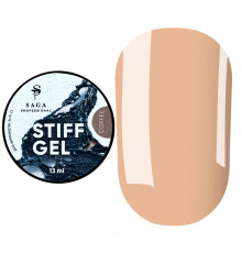 Гель-желе для ногтей Saga STIFF gel №05 Coffee, молочный кофе, 15 мл