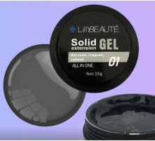 Гель-клей твердий Lilly Solid extension 01, 15 мл