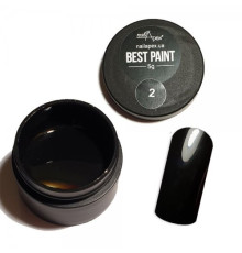 Гель-краска Best Paint NailApex черная 5 г