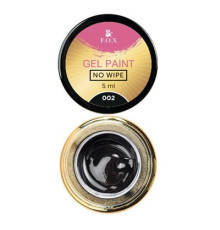 Гель-краска FOX Gel paint №002 No Wipe черный 5 мл