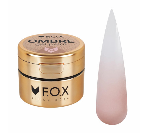 FOX Ombre gel paint No. 004, for ombre, 5 ml