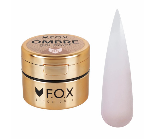 FOX Ombre gel paint No. 005, for ombre, 5 ml