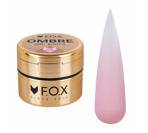 FOX Ombre gel paint No. 006, for ombre, 5 ml