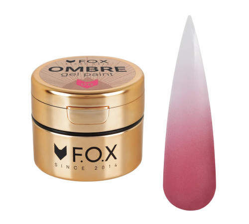 FOX Ombre gel paint No. 008, for ombre, 5 ml