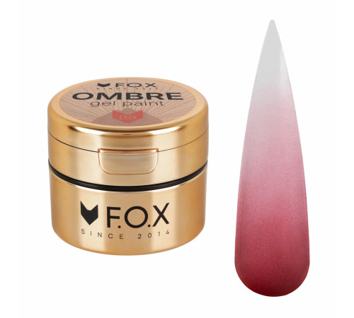 FOX Ombre gel paint No. 009, for ombre, 5 ml