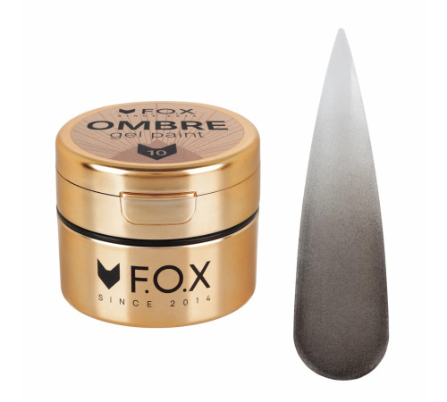FOX Ombre gel paint No. 010, for ombre, 5 ml