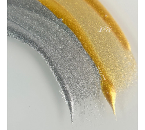 Gel paint GaMa Art gel Sribnyy, silver, 5 g