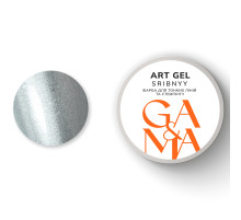 Gel paint GaMa Art gel Sribnyy, silver, 5 g