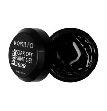Гель-краска Komilfo №001 Black из ЛЖ, 5 мл