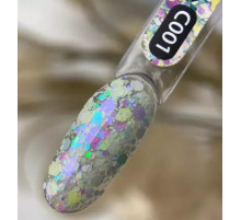 Gel polish ART Confetti No. 001, 6 ml