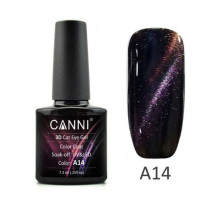Гель-лак Canni 3D №А14 Котяче око, рожево-фіолетовий