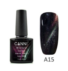 Гель-лак Canni 3D №А15 Котяче око, зелено-фіолетовий