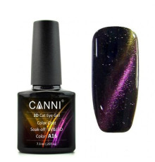 Гель-лак Canni 3D №А16 Котяче око, жовто-фіолетовий