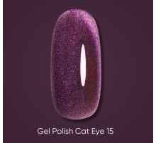 Gel polish DARK Cat No. 15 cat`s eye, 6 ml