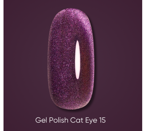 Gel polish DARK Cat No. 15 cat`s eye, 6 ml